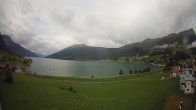 Archiv Foto Webcam Reschen - Blick auf den Reschensee 07:00