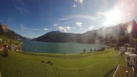 Archiv Foto Webcam Reschen - Blick auf den Reschensee 17:00