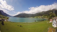 Archiv Foto Webcam Reschen - Blick auf den Reschensee 09:00