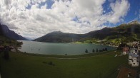 Archiv Foto Webcam Reschen - Blick auf den Reschensee 09:00