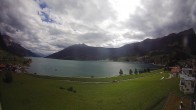 Archiv Foto Webcam Reschen - Blick auf den Reschensee 15:00