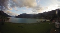 Archiv Foto Webcam Reschen - Blick auf den Reschensee 19:00