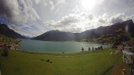 Archiv Foto Webcam Reschen - Blick auf den Reschensee 15:00