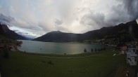Archiv Foto Webcam Reschen - Blick auf den Reschensee 19:00