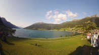 Archiv Foto Webcam Reschen - Blick auf den Reschensee 07:00