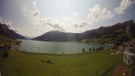Archiv Foto Webcam Reschen - Blick auf den Reschensee 13:00