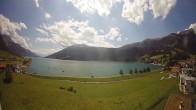 Archiv Foto Webcam Reschen - Blick auf den Reschensee 13:00