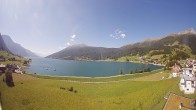 Archiv Foto Webcam Reschen - Blick auf den Reschensee 09:00