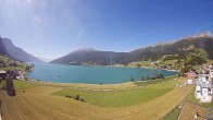 Archiv Foto Webcam Reschen - Blick auf den Reschensee 09:00