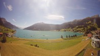 Archiv Foto Webcam Reschen - Blick auf den Reschensee 13:00