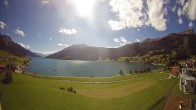 Archiv Foto Webcam Reschen - Blick auf den Reschensee 13:00