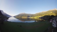 Archiv Foto Webcam Reschen - Blick auf den Reschensee 07:00