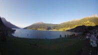 Archiv Foto Webcam Reschen - Blick auf den Reschensee 07:00