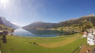 Archiv Foto Webcam Reschen - Blick auf den Reschensee 09:00