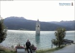 Archiv Foto Webcam Reschensee mit versunkenem Turm 19:00