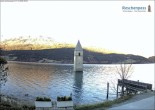 Archived image Webcam Lake Resia and the symbol of Venosta Valley 07:00