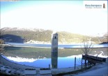 Archived image Webcam Lake Resia and the symbol of Venosta Valley 07:00