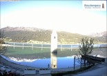 Archived image Webcam Lake Resia and the symbol of Venosta Valley 07:00