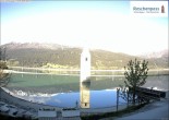 Archiv Foto Webcam Reschensee mit versunkenem Turm 07:00