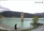 Archiv Foto Webcam Reschensee mit versunkenem Turm 17:00