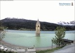 Archiv Foto Webcam Reschensee mit versunkenem Turm 07:00