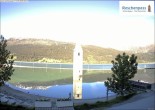 Archiv Foto Webcam Reschensee mit versunkenem Turm 07:00