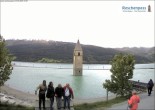 Archived image Webcam Lake Resia and the symbol of Venosta Valley 09:00