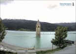 Archived image Webcam Lake Resia and the symbol of Venosta Valley 15:00