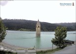 Archived image Webcam Lake Resia and the symbol of Venosta Valley 17:00