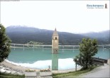 Archiv Foto Webcam Reschensee mit versunkenem Turm 07:00