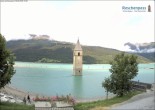 Archiv Foto Webcam Reschensee mit versunkenem Turm 09:00