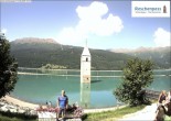 Archiv Foto Webcam Reschensee mit versunkenem Turm 09:00