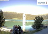 Archiv Foto Webcam Reschensee mit versunkenem Turm 07:00