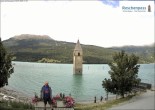 Archiv Foto Webcam Reschensee mit versunkenem Turm 11:00