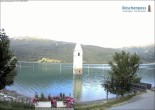 Archiv Foto Webcam Reschensee mit versunkenem Turm 07:00