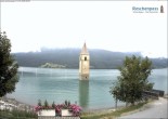 Archived image Webcam Lake Resia and the symbol of Venosta Valley 07:00