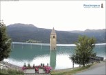 Archiv Foto Webcam Reschensee mit versunkenem Turm 07:00