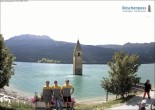 Archived image Webcam Lake Resia and the symbol of Venosta Valley 15:00
