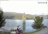 Archiv Foto Webcam Reschensee mit versunkenem Turm 09:00
