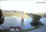 Archiv Foto Webcam Reschensee mit versunkenem Turm 07:00