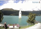 Archiv Foto Webcam Reschensee mit versunkenem Turm 09:00