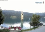 Archiv Foto Webcam Reschensee mit versunkenem Turm 07:00