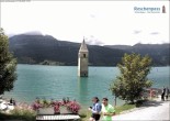 Archiv Foto Webcam Reschensee mit versunkenem Turm 13:00