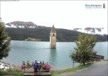 Archiv Foto Webcam Reschensee mit versunkenem Turm 13:00