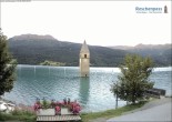 Archiv Foto Webcam Reschensee mit versunkenem Turm 07:00