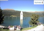 Archiv Foto Webcam Reschensee mit versunkenem Turm 09:00