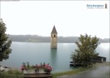 Archiv Foto Webcam Reschensee mit versunkenem Turm 07:00