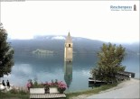 Archiv Foto Webcam Reschensee mit versunkenem Turm 07:00