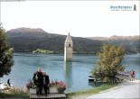 Archiv Foto Webcam Reschensee mit versunkenem Turm 10:00