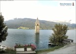 Archiv Foto Webcam Reschensee mit versunkenem Turm 10:00